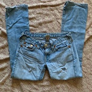 LIGHT WASH TRUE RELIGION JEANS SIZE 29